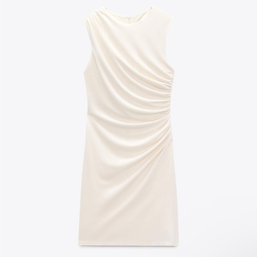 NWT Zara Gathered Short Dress